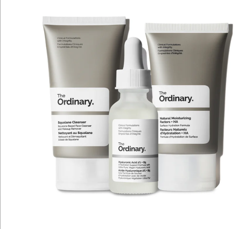 The Ordinary Daily Set - Squalane Cleanser, Hyaluronic Acid & Moisturizer
